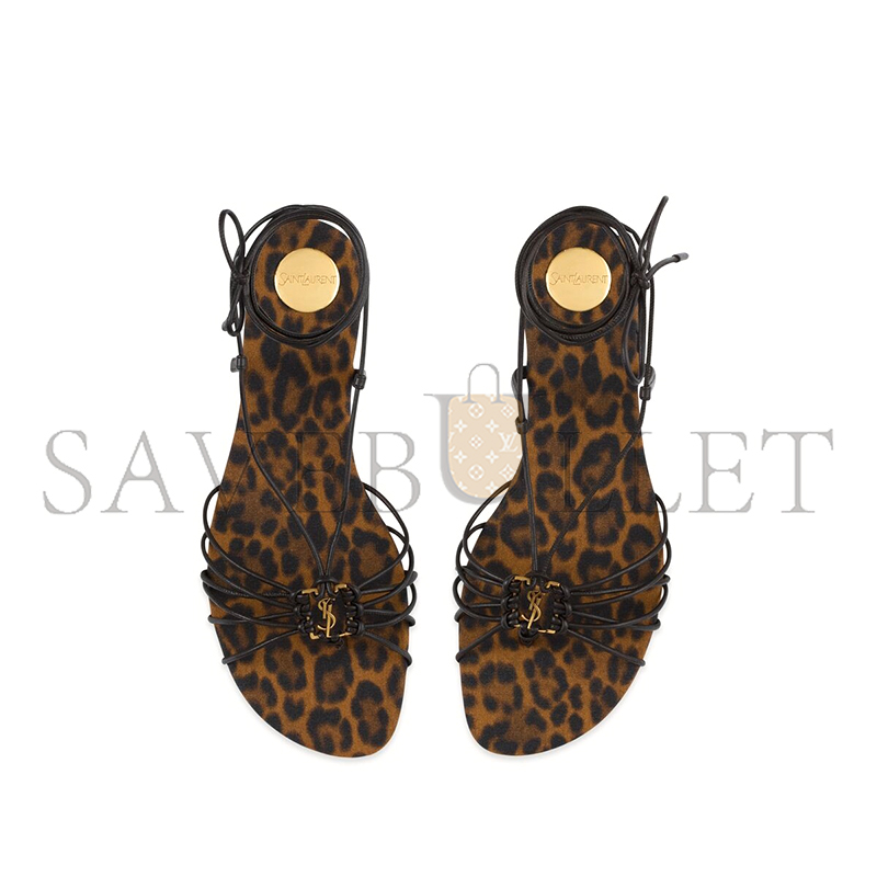 YSL BABYLONE SANDALS IN SMOOTH LEATHER 820656AADXX2267